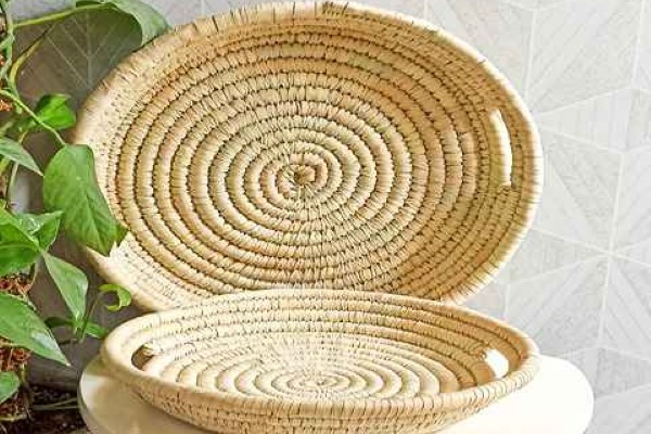 تصویر 5 از فروش سینی دسته دار حصیری + قیمت خرید به صرفه